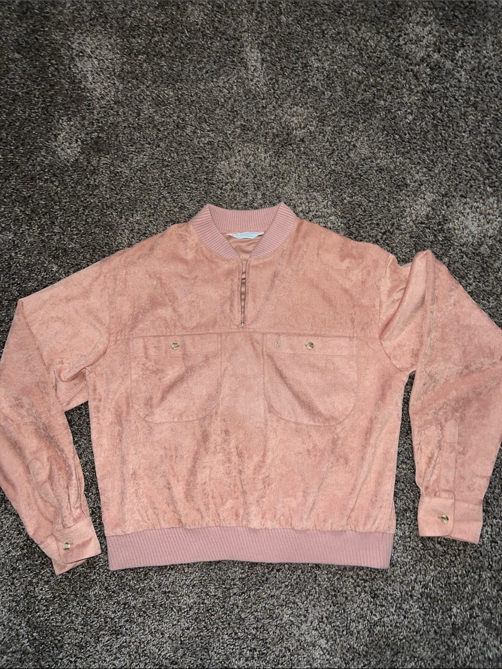Christian Dior Monsieur, vintage dusty rose pullover with chest pockets